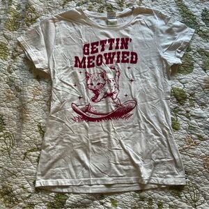 Cat bachelorette shirt gettin’ meowied